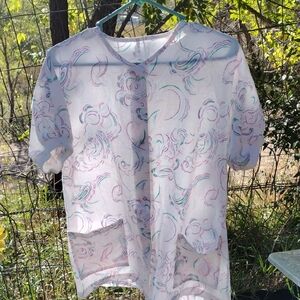 Women's Button Down Scrub Top